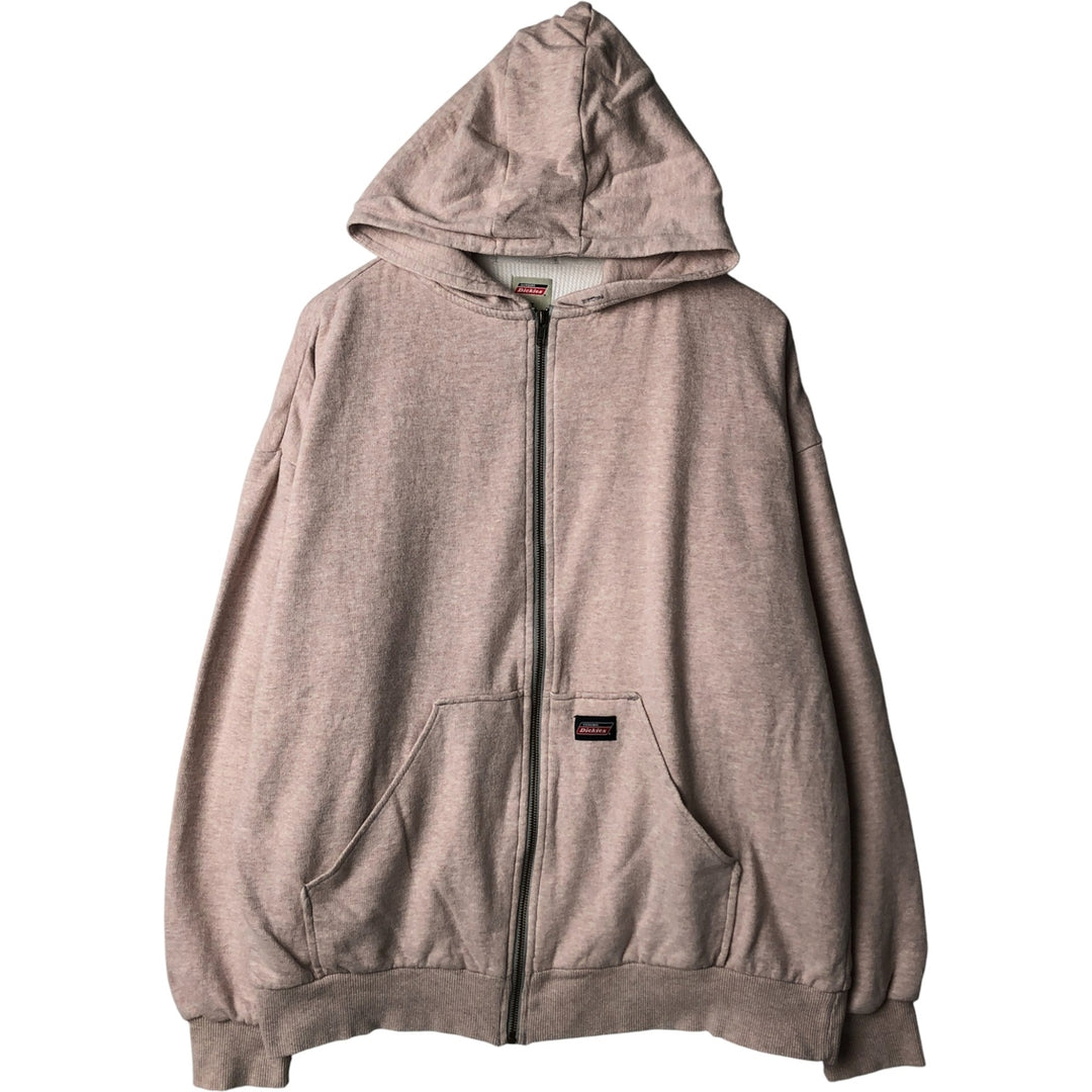 Dickies Sweat Full Zip Hoodie Men's XL cotton coral Vintage Second Hand