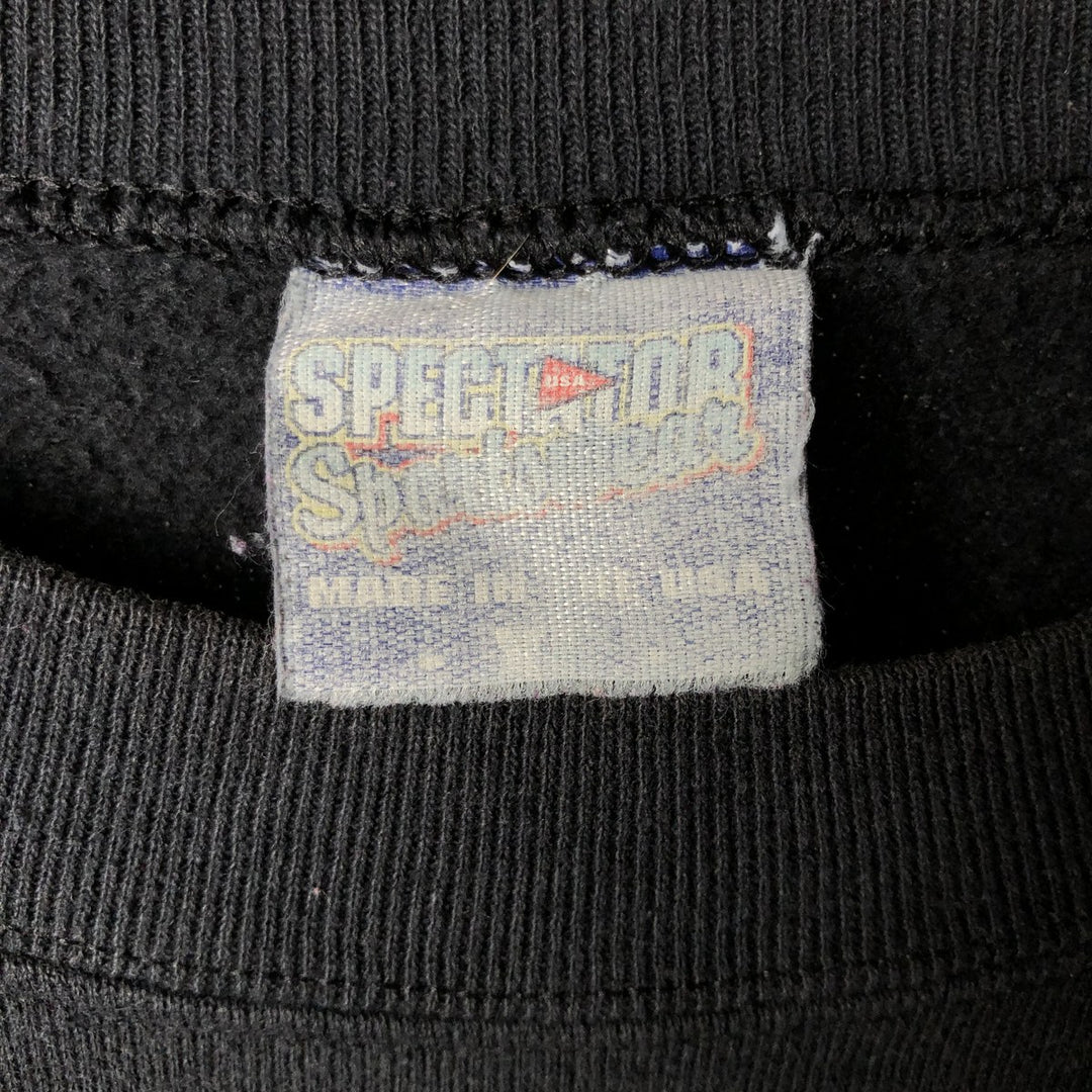 Vintage 90'S Spectator NFL Carolina Panthers Print Sweatshirt, Made in USA, Men's Size XL cotton black type Vintage Second Hand