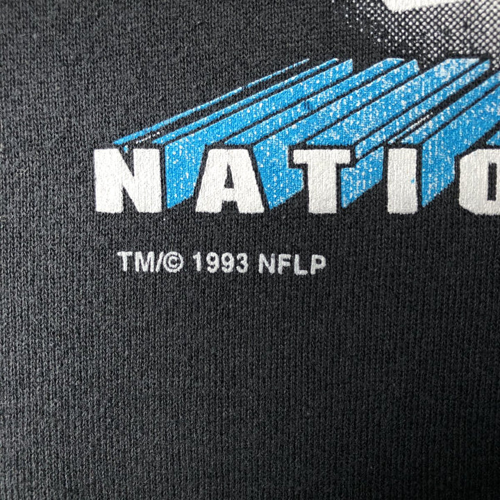 Vintage 90'S Spectator NFL Carolina Panthers Print Sweatshirt, Made in USA, Men's Size XL cotton black type Vintage Second Hand