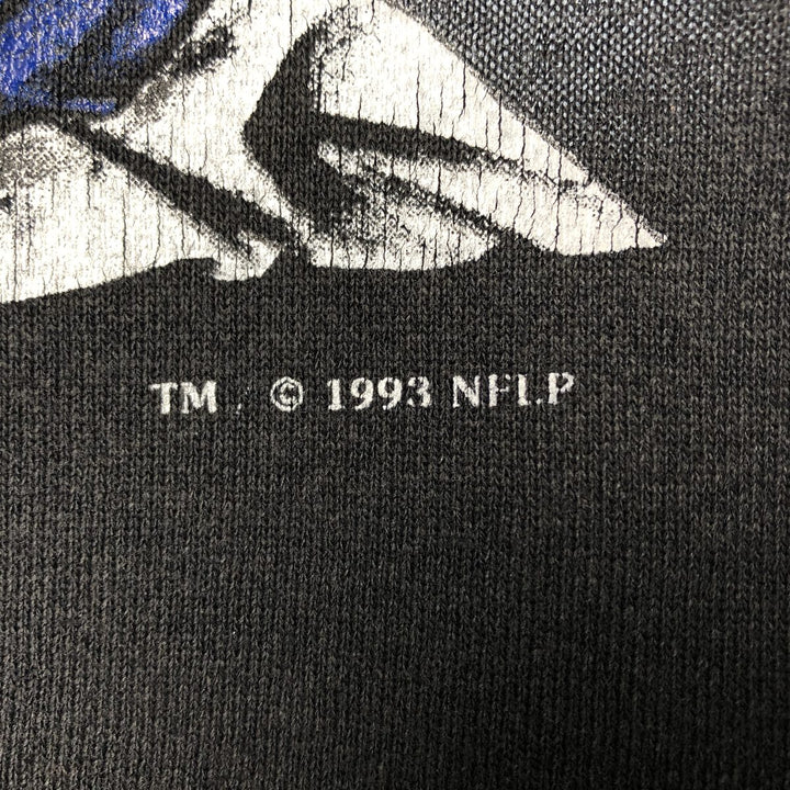 90'S Nutmeg Mills NFL New York Giants Logo Sweatshirt, Made in USA, Men's Size L, Vintage cotton black type Vintage Second Hand