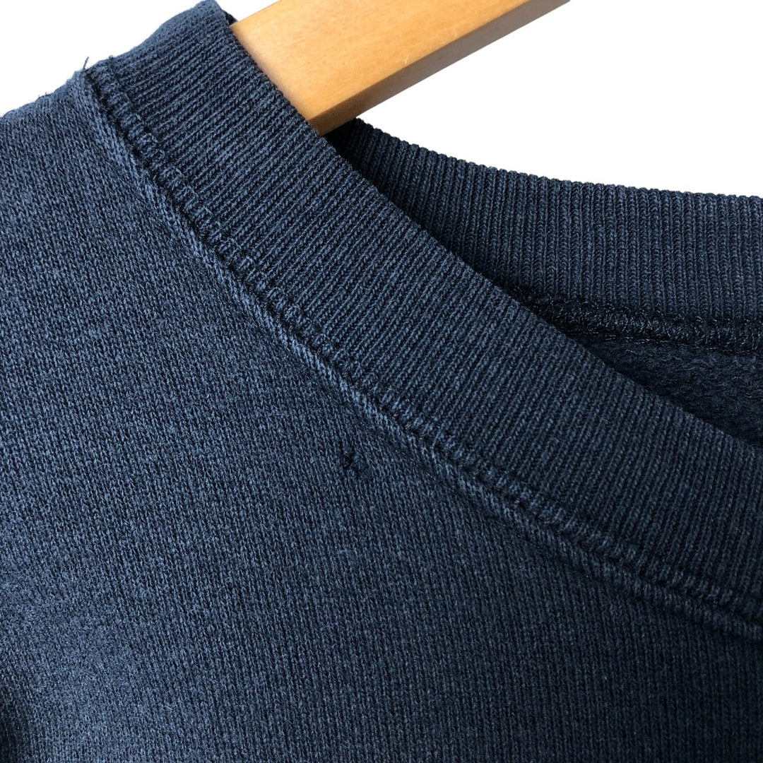 90'S Nutmeg Mills NFL New York Giants Logo Sweatshirt, Made in USA, Men's Size L, Vintage cotton black type Vintage Second Hand