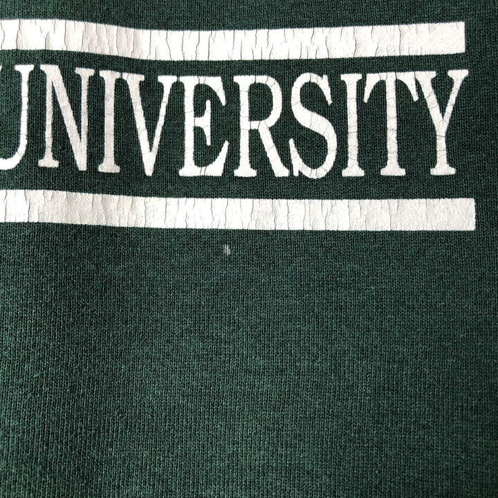 Vintage 90'S Fruit of the Loom Heavy Cotton College Sweatshirt, Made in USA, Men's Size L cotton Green type dark green Vintage Second Hand