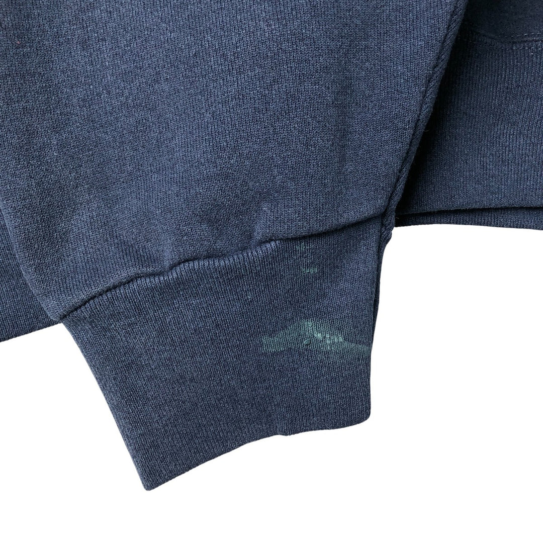 90'S SATURDAY'S HERO Notre Dame University College Sweatshirt, Made in USA, Men's Size XL cotton navy blue type Vintage Second Hand
