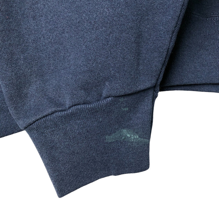 90'S SATURDAY'S HERO Notre Dame University College Sweatshirt, Made in USA, Men's Size XL cotton navy blue type Vintage Second Hand