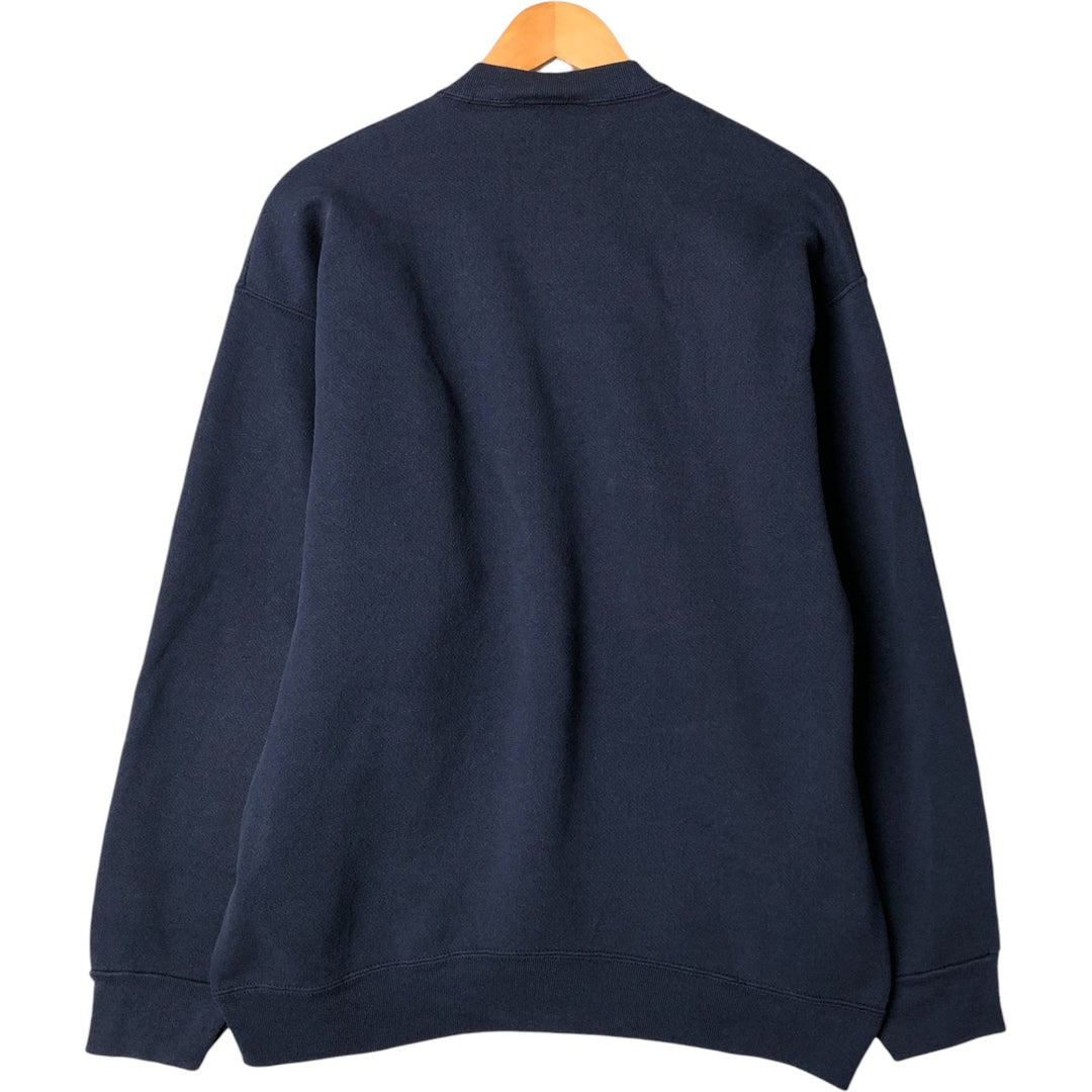 Vintage 90'S GENUS MICHIGAN college sweatshirt, made in the USA, men's size XL cotton navy blue type Vintage Second Hand