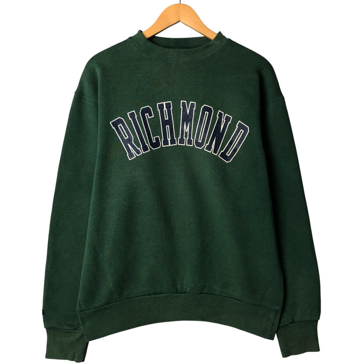 Vintage 90'S Jansport college sweatshirt, made in the USA, size L, men's cotton green type Vintage Second Hand