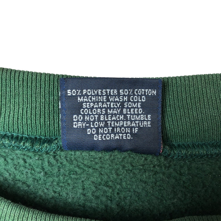Vintage 90'S Jansport college sweatshirt, made in the USA, size L, men's cotton green type Vintage Second Hand