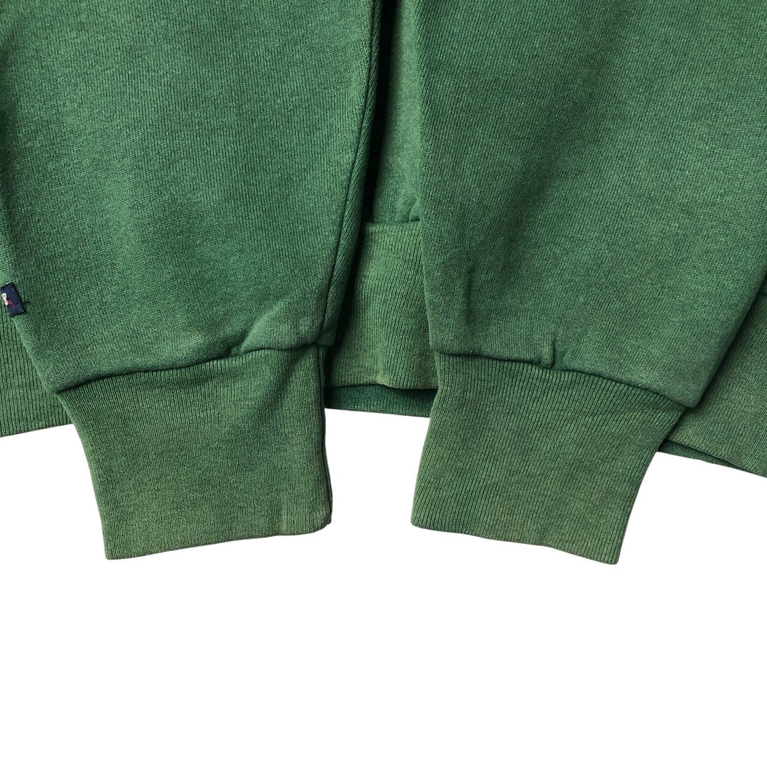 Vintage 90'S Jansport college sweatshirt, made in the USA, size L, men's cotton green type Vintage Second Hand
