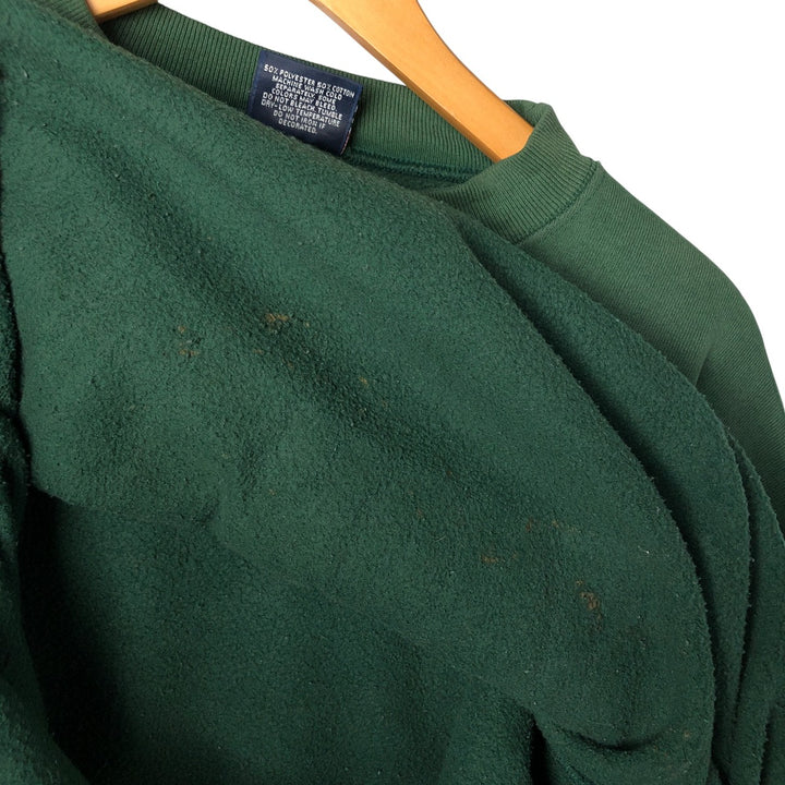 Vintage 90'S Jansport college sweatshirt, made in the USA, size L, men's cotton green type Vintage Second Hand