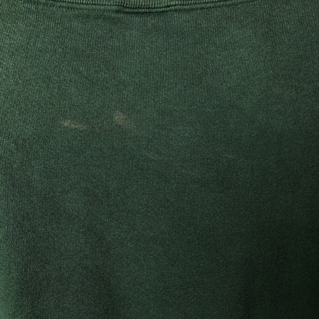 Vintage 90'S Jansport college sweatshirt, made in the USA, size L, men's cotton green type Vintage Second Hand