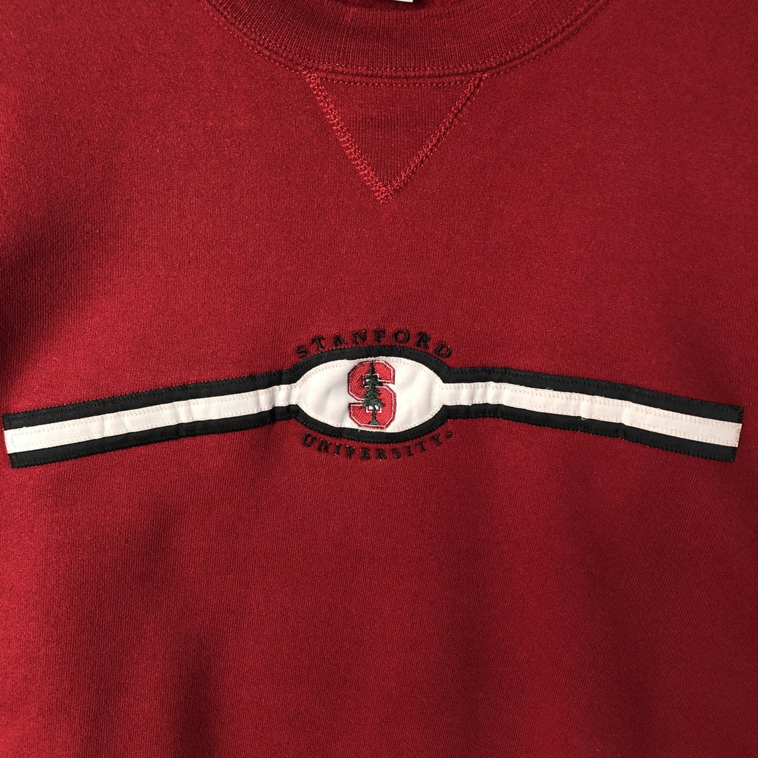 90'S Russell College Sweatshirt, Made in USA, Men's XL, Vintage cotton wine-red Vintage Second Hand