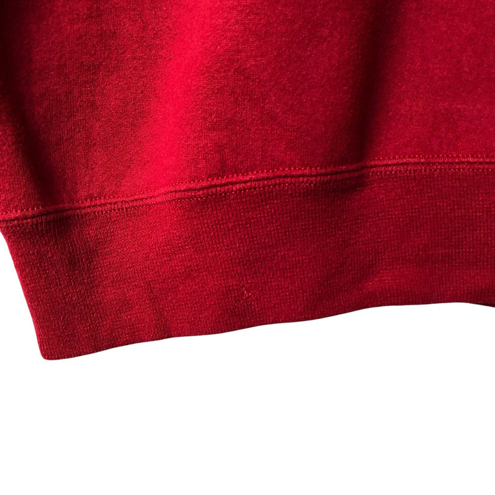 90'S Russell College Sweatshirt, Made in USA, Men's XL, Vintage cotton wine-red Vintage Second Hand