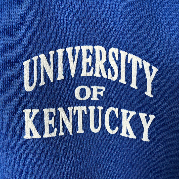 Vintage 1980'S Tultex college sweatshirt, made in the USA, size L, men's cotton blue type Vintage Second Hand