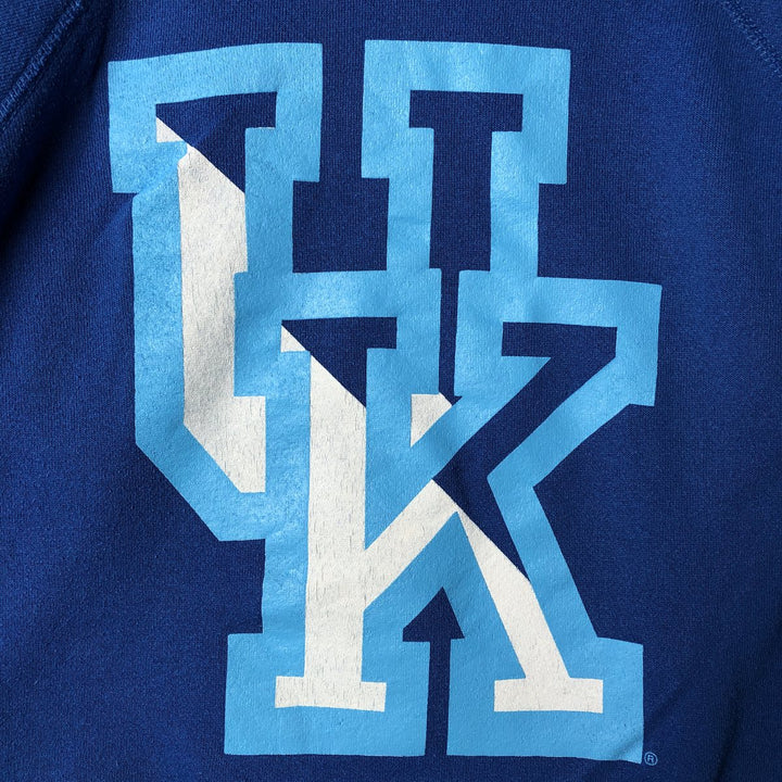 Vintage 1980'S Tultex college sweatshirt, made in the USA, size L, men's cotton blue type Vintage Second Hand