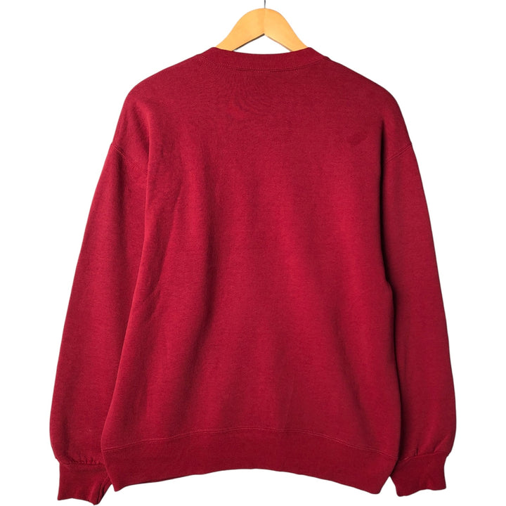 90'S Russell College Sweatshirt, Made in USA, Men's L, Vintage unclear red type Vintage Second Hand