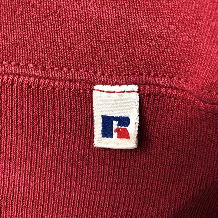 90'S Russell College Sweatshirt, Made in USA, Men's L, Vintage unclear red type Vintage Second Hand