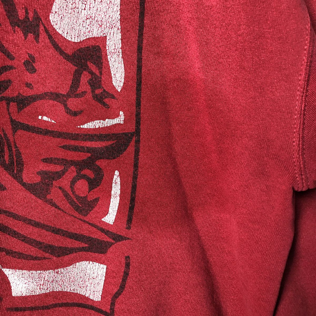 90'S Russell College Sweatshirt, Made in USA, Men's L, Vintage unclear red type Vintage Second Hand