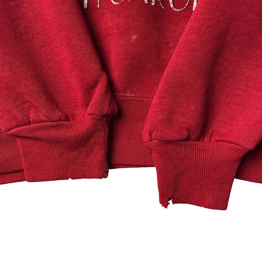 90'S Russell College Sweatshirt, Made in USA, Men's L, Vintage unclear red type Vintage Second Hand