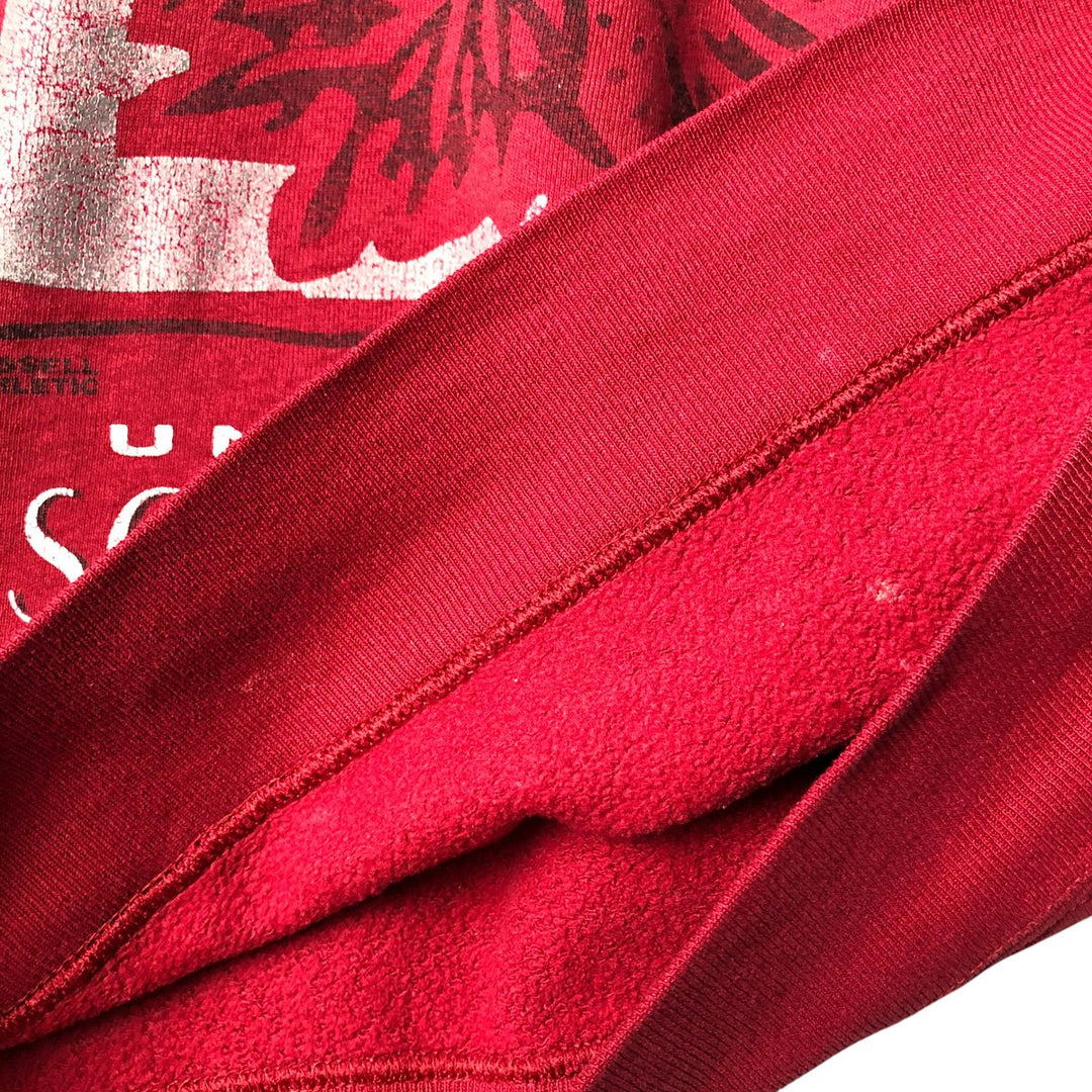 90'S Russell College Sweatshirt, Made in USA, Men's L, Vintage unclear red type Vintage Second Hand
