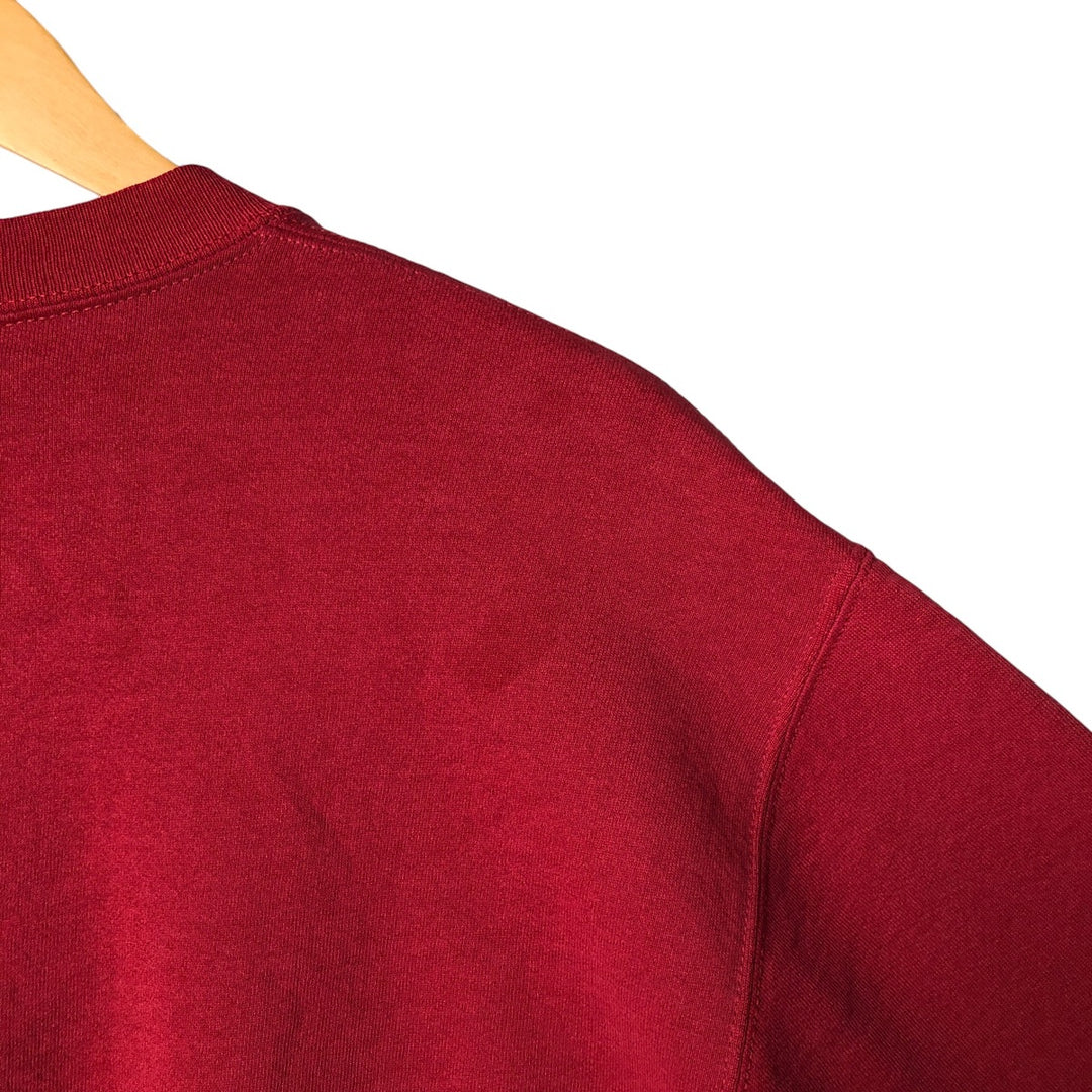 90'S Russell College Sweatshirt, Made in USA, Men's L, Vintage unclear red type Vintage Second Hand