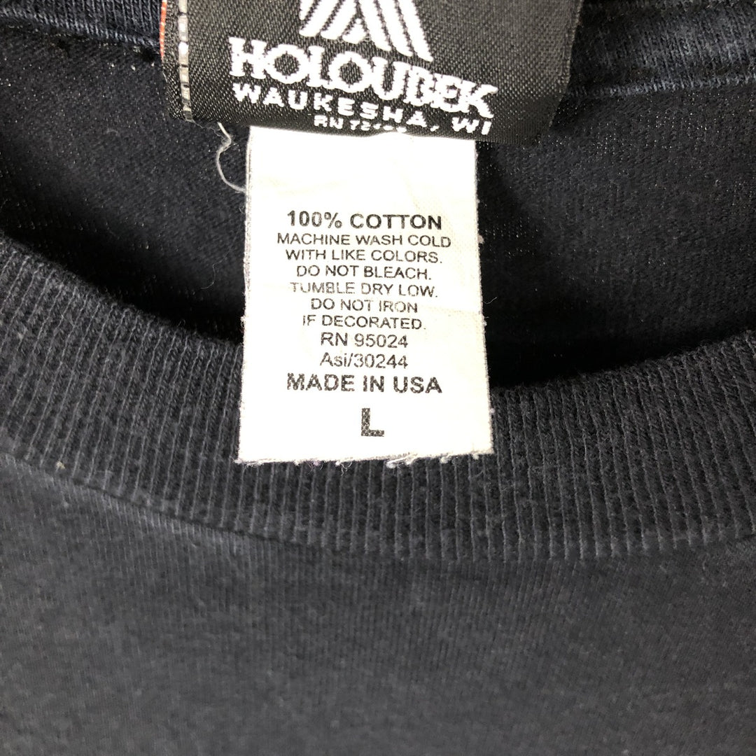 00'S Harley-Davidson Motorcycle Bike T-shirt Made in USA Men's L size cotton black type Vintage Second Hand