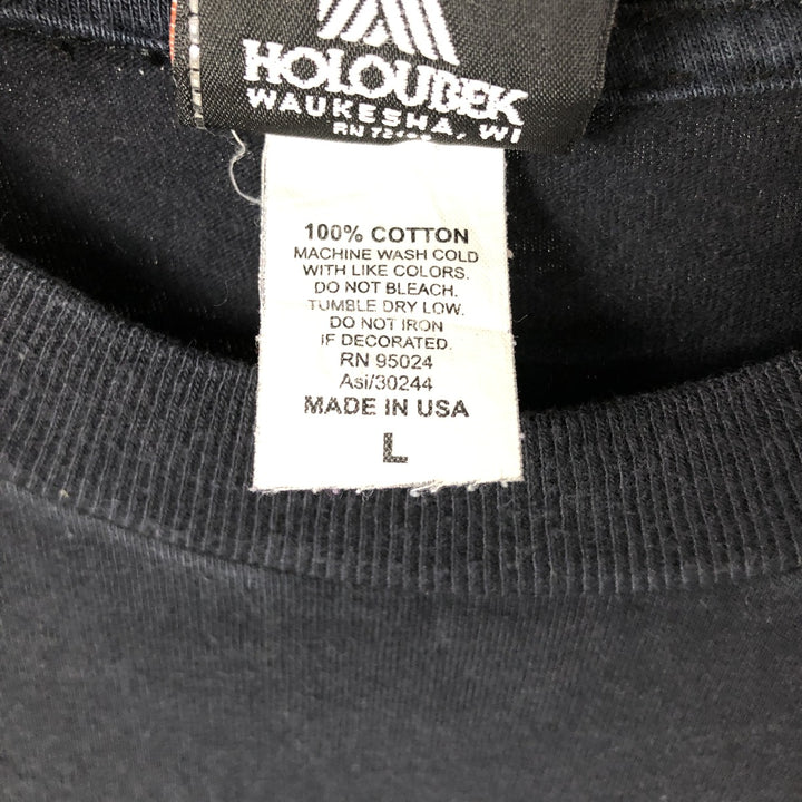 00'S Harley-Davidson Motorcycle Bike T-shirt Made in USA Men's L size cotton black type Vintage Second Hand