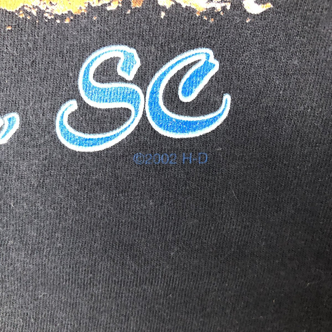 00'S Harley-Davidson Motorcycle Bike T-shirt Made in USA Men's L size cotton black type Vintage Second Hand