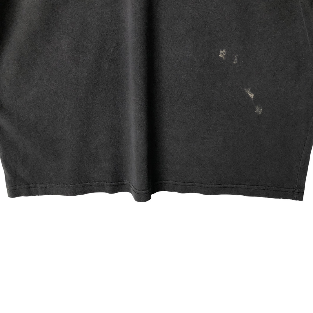 00'S Harley-Davidson Skull Pattern Motorcycle Bike T-shirt Made in USA Men's XL unclear black type Vintage Second Hand