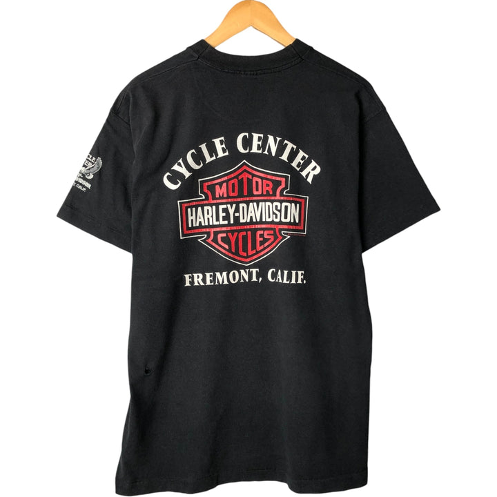 Harley-Davidson Motorcycle Bike T-shirt, Men's Size L unclear black type Vintage Second Hand