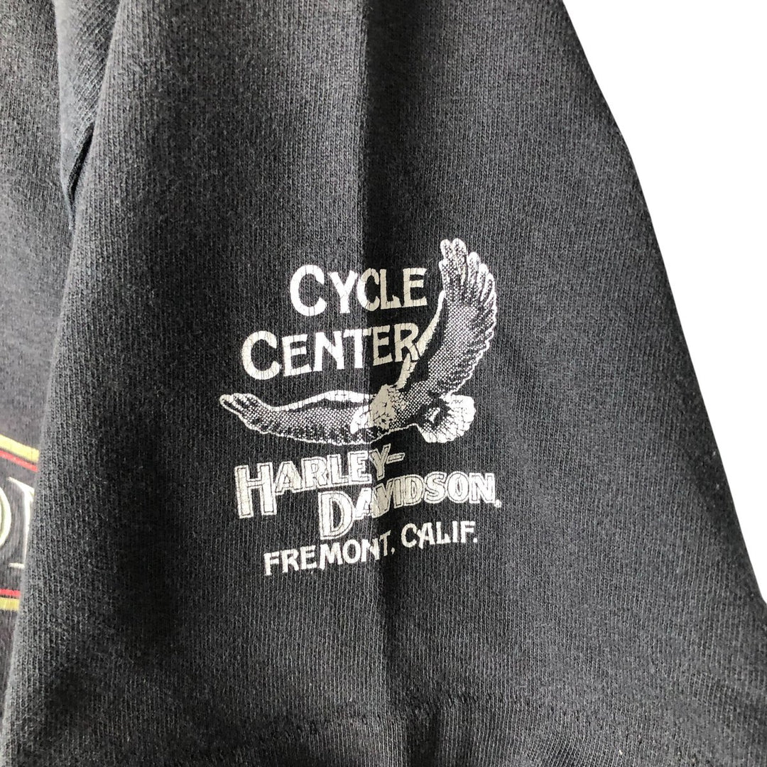Harley-Davidson Motorcycle Bike T-shirt, Men's Size L unclear black type Vintage Second Hand