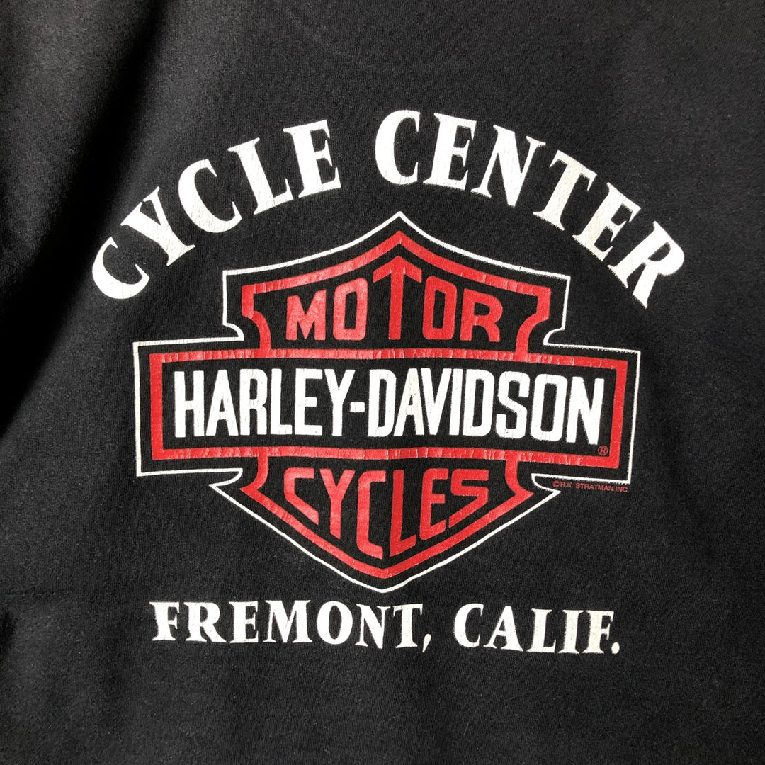 Harley-Davidson Motorcycle Bike T-shirt, Men's Size L unclear black type Vintage Second Hand