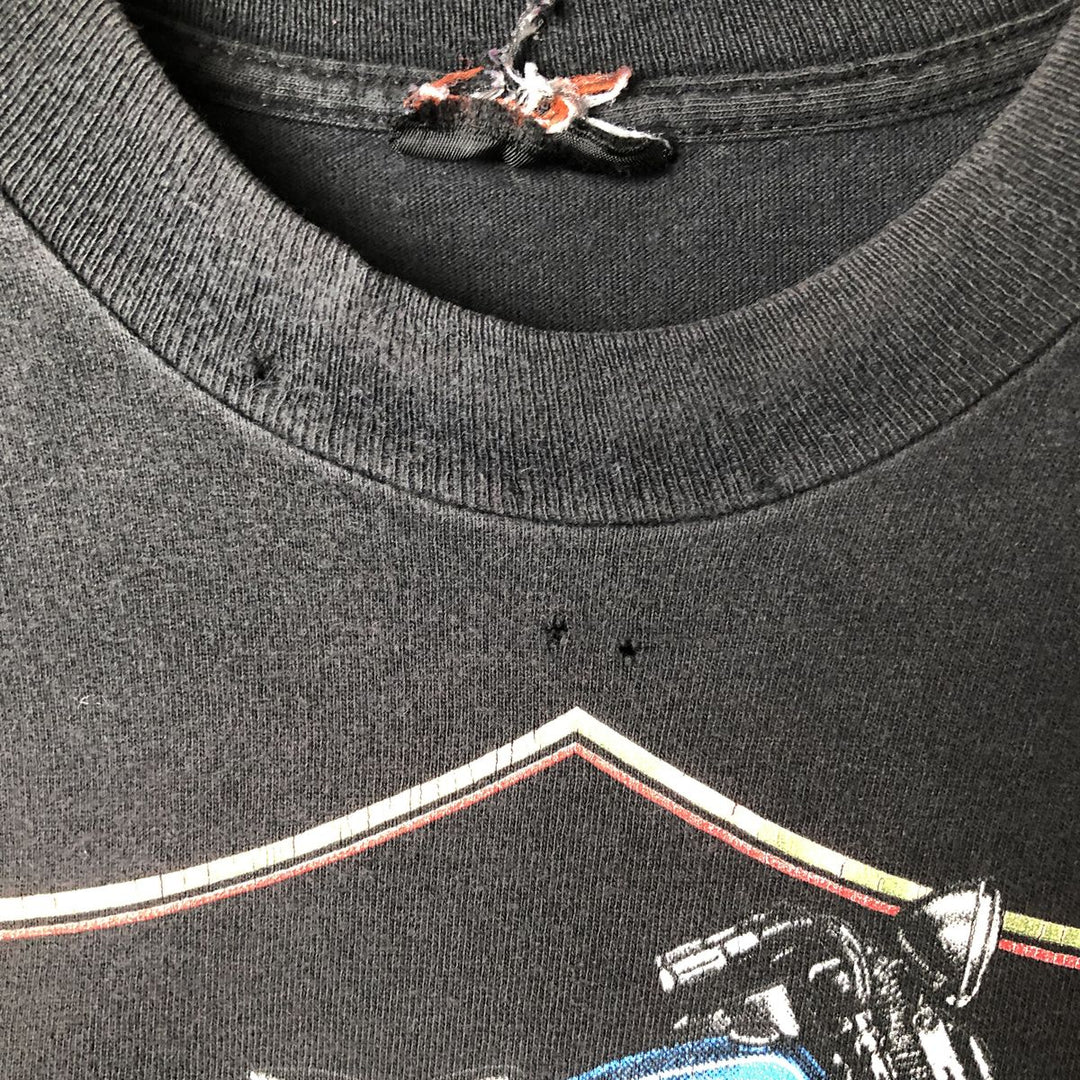 Harley-Davidson Motorcycle Bike T-shirt, Men's Size L unclear black type Vintage Second Hand