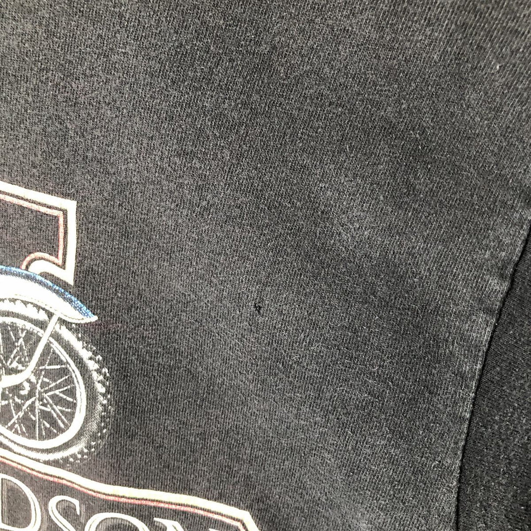 Harley-Davidson Motorcycle Bike T-shirt, Men's Size L unclear black type Vintage Second Hand