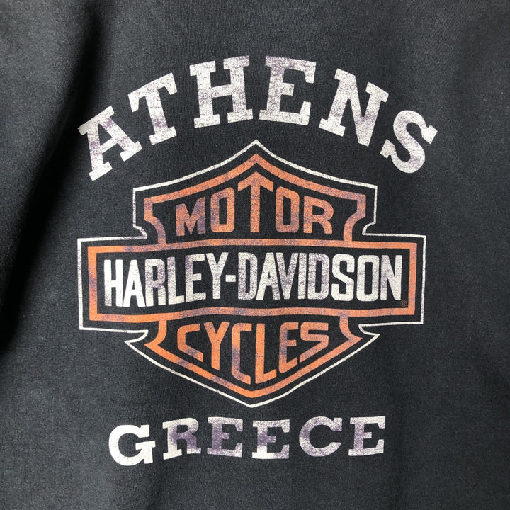 Harley-Davidson Motorcycle Bike T-shirt, Men's XL size unclear black type Vintage Second Hand