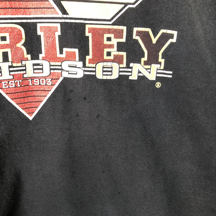 Harley-Davidson Motorcycle Bike T-shirt, Men's XL size unclear black type Vintage Second Hand