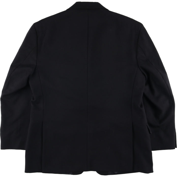 MOSS BROS Herringbone Wool Tailored Jacket, Made in England, Men's Size L wool black type Vintage Second Hand