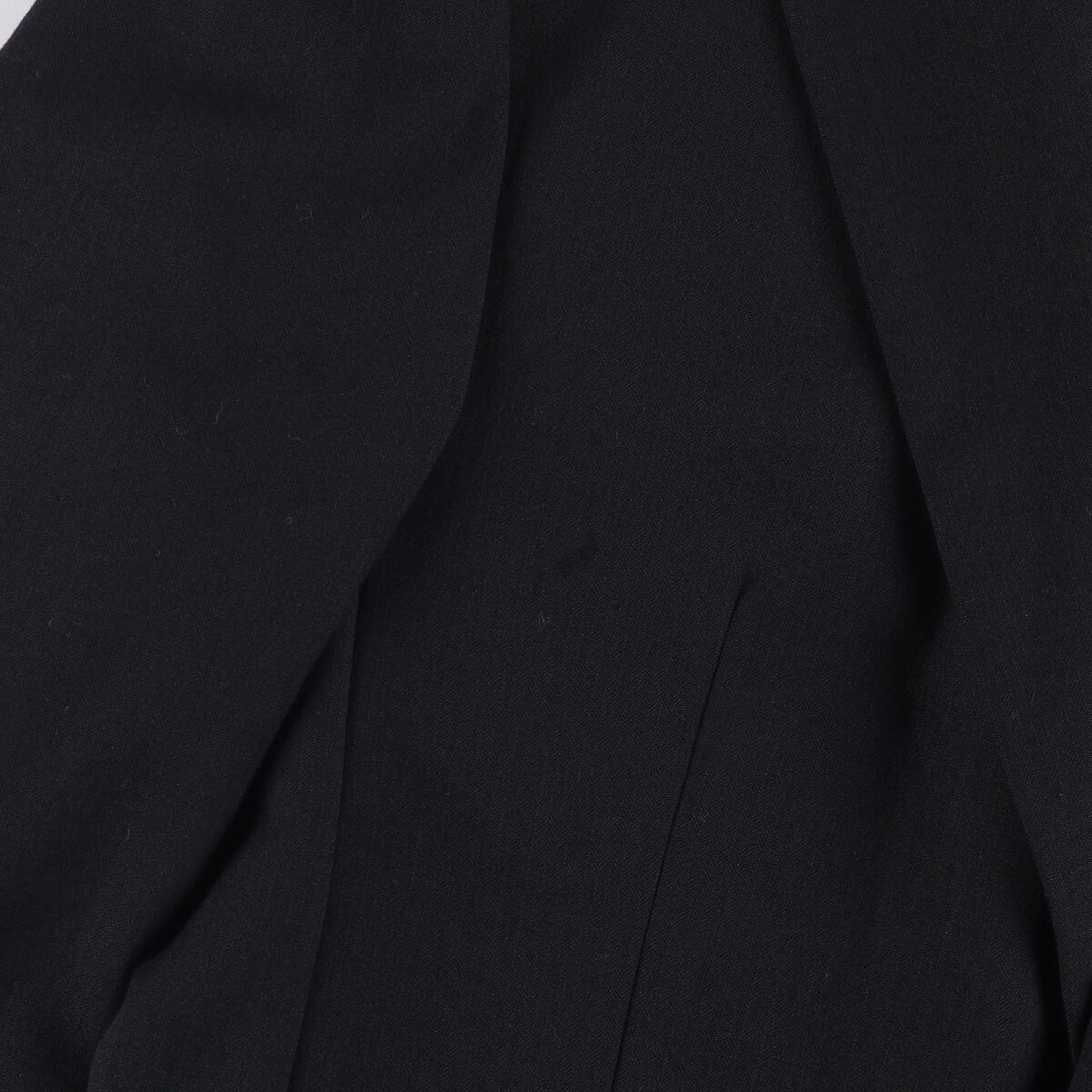 MOSS BROS Herringbone Wool Tailored Jacket, Made in England, Men's Size L wool black type Vintage Second Hand