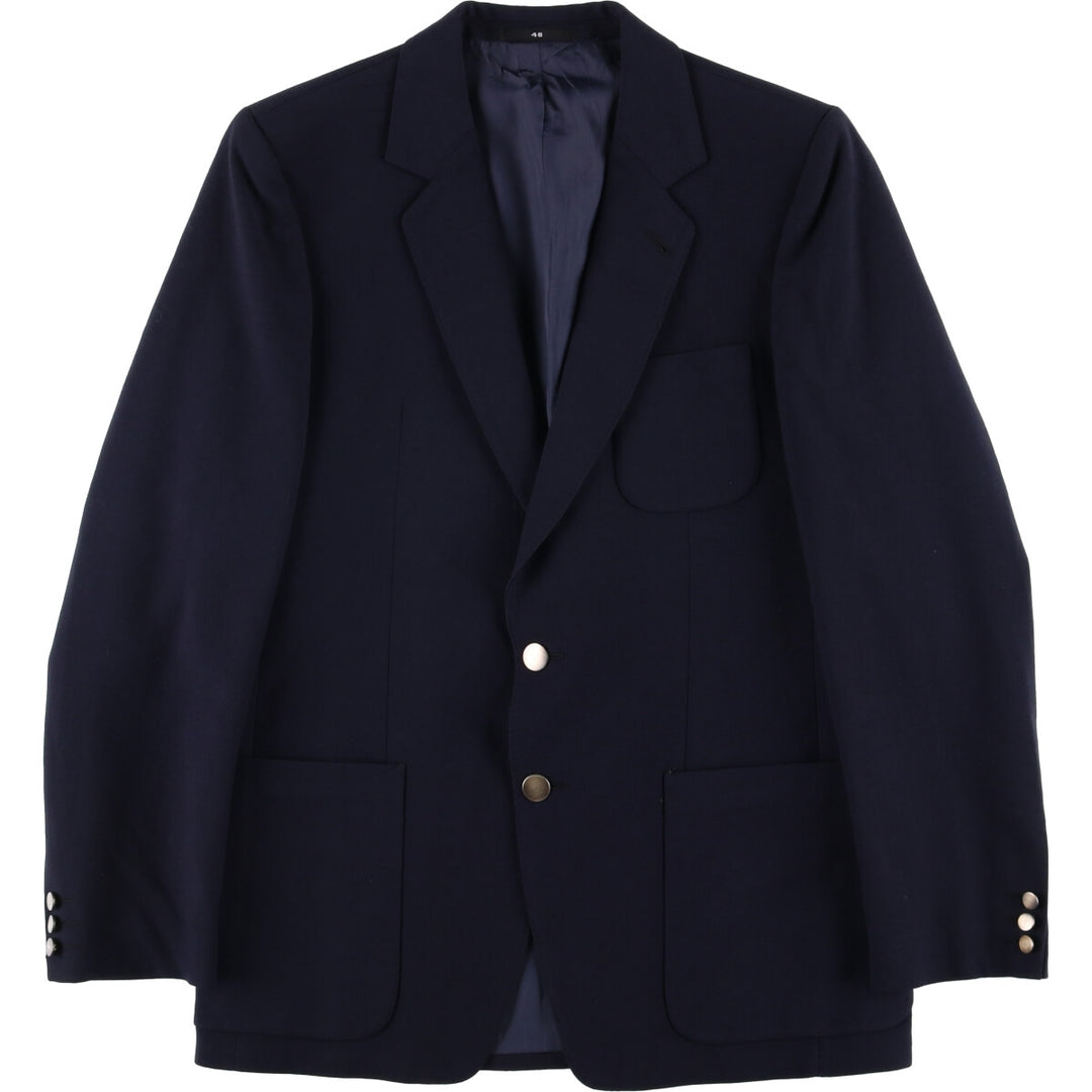Vintage Oxford Navy Blue Blazer, Tailored Jacket, Men's Size Medium wool navy blue type Vintage Second Hand