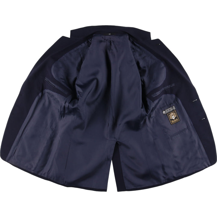 Vintage Oxford Navy Blue Blazer, Tailored Jacket, Men's Size Medium wool navy blue type Vintage Second Hand