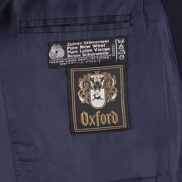 Vintage Oxford Navy Blue Blazer, Tailored Jacket, Men's Size Medium wool navy blue type Vintage Second Hand