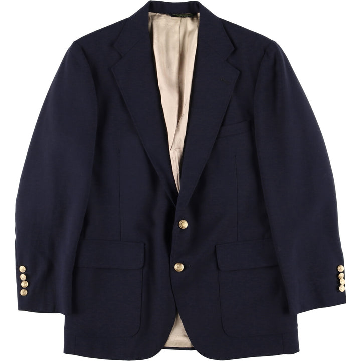 C and R Clothiers Navy Blazer, Tailored Jacket, Made in USA, Men's Size Medium unclear navy blue type Vintage Second Hand