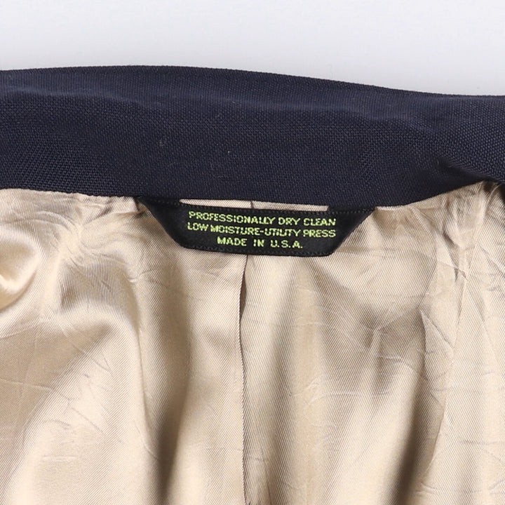 C and R Clothiers Navy Blazer, Tailored Jacket, Made in USA, Men's Size Medium unclear navy blue type Vintage Second Hand