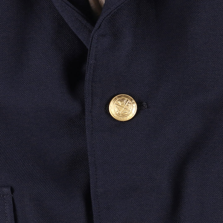 C and R Clothiers Navy Blazer, Tailored Jacket, Made in USA, Men's Size Medium unclear navy blue type Vintage Second Hand