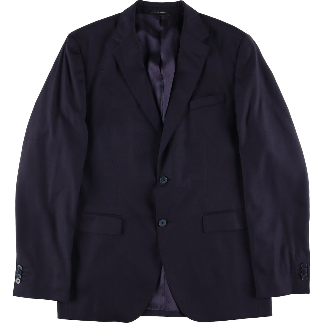 Hugo Boss tailored jacket, men's size L unclear navy blue type Vintage Second Hand