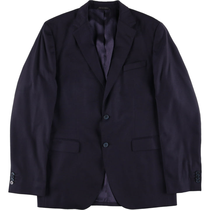 Hugo Boss tailored jacket, men's size L unclear navy blue type Vintage Second Hand