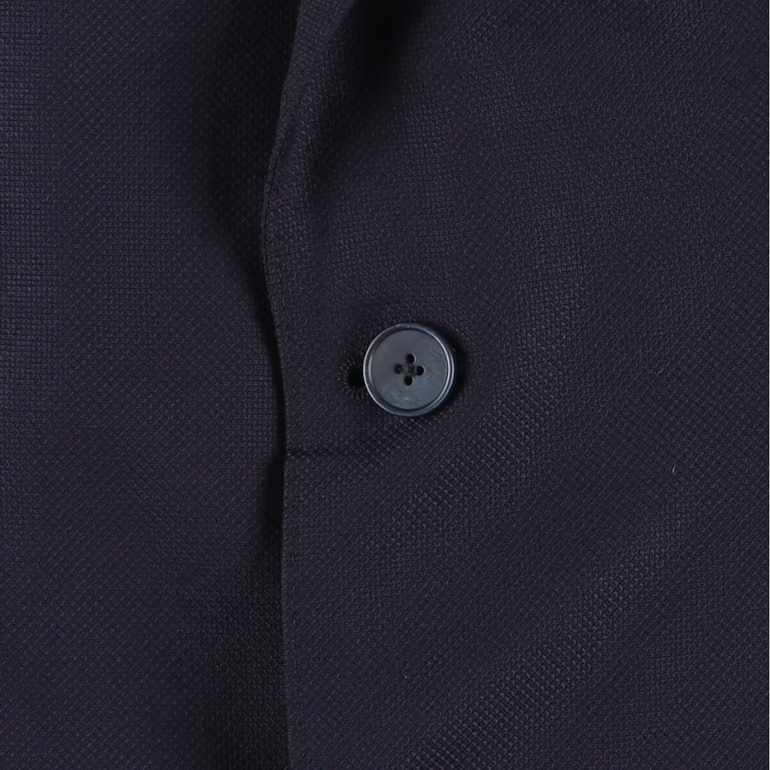 Hugo Boss tailored jacket, men's size L unclear navy blue type Vintage Second Hand