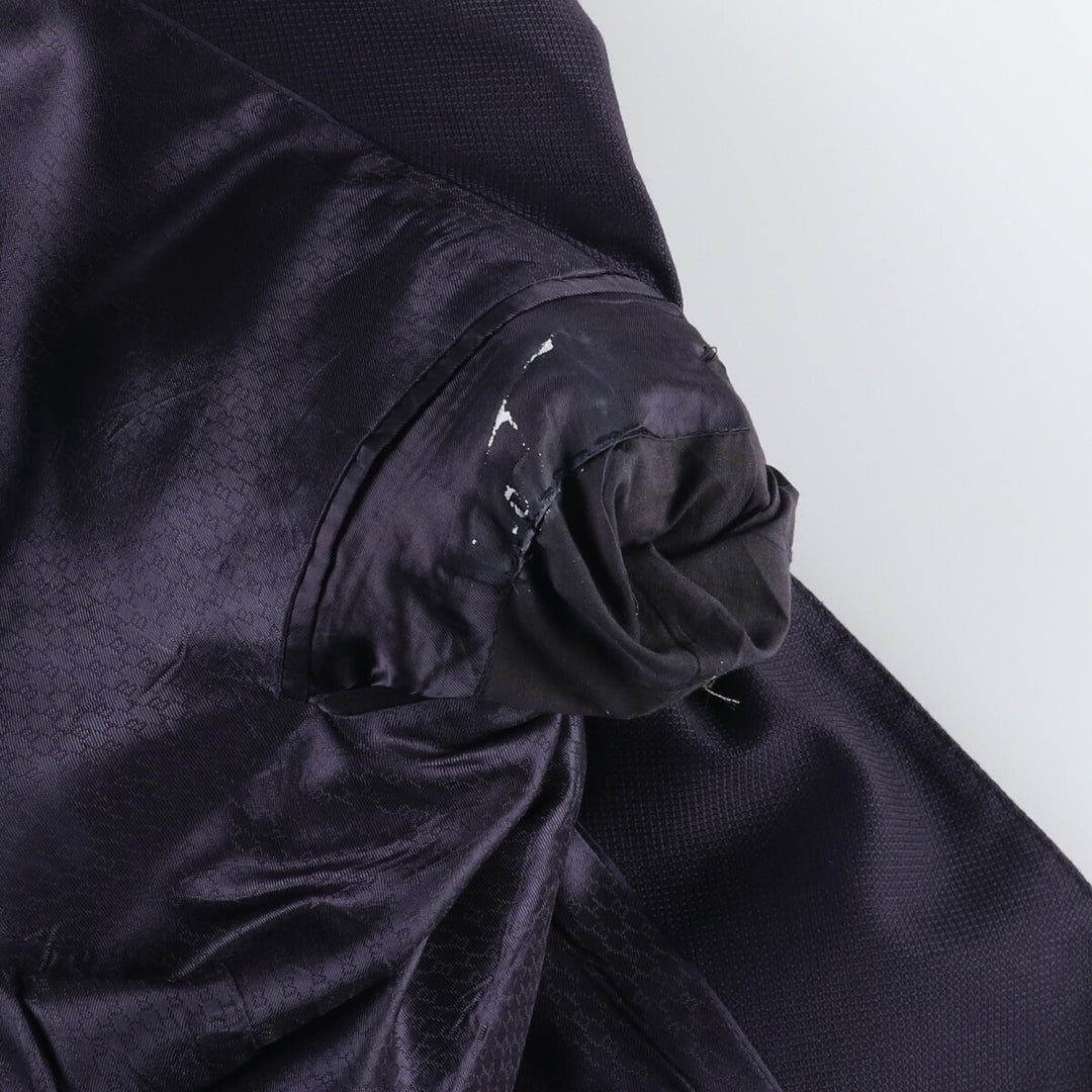 Hugo Boss tailored jacket, men's size L unclear navy blue type Vintage Second Hand