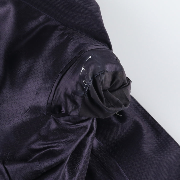 Hugo Boss tailored jacket, men's size L unclear navy blue type Vintage Second Hand