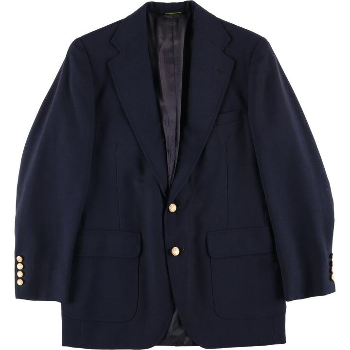 VANJULIAN Navy Blazer, Tailored Jacket, Made in USA, Men's Size M unclear navy blue type Vintage Second Hand