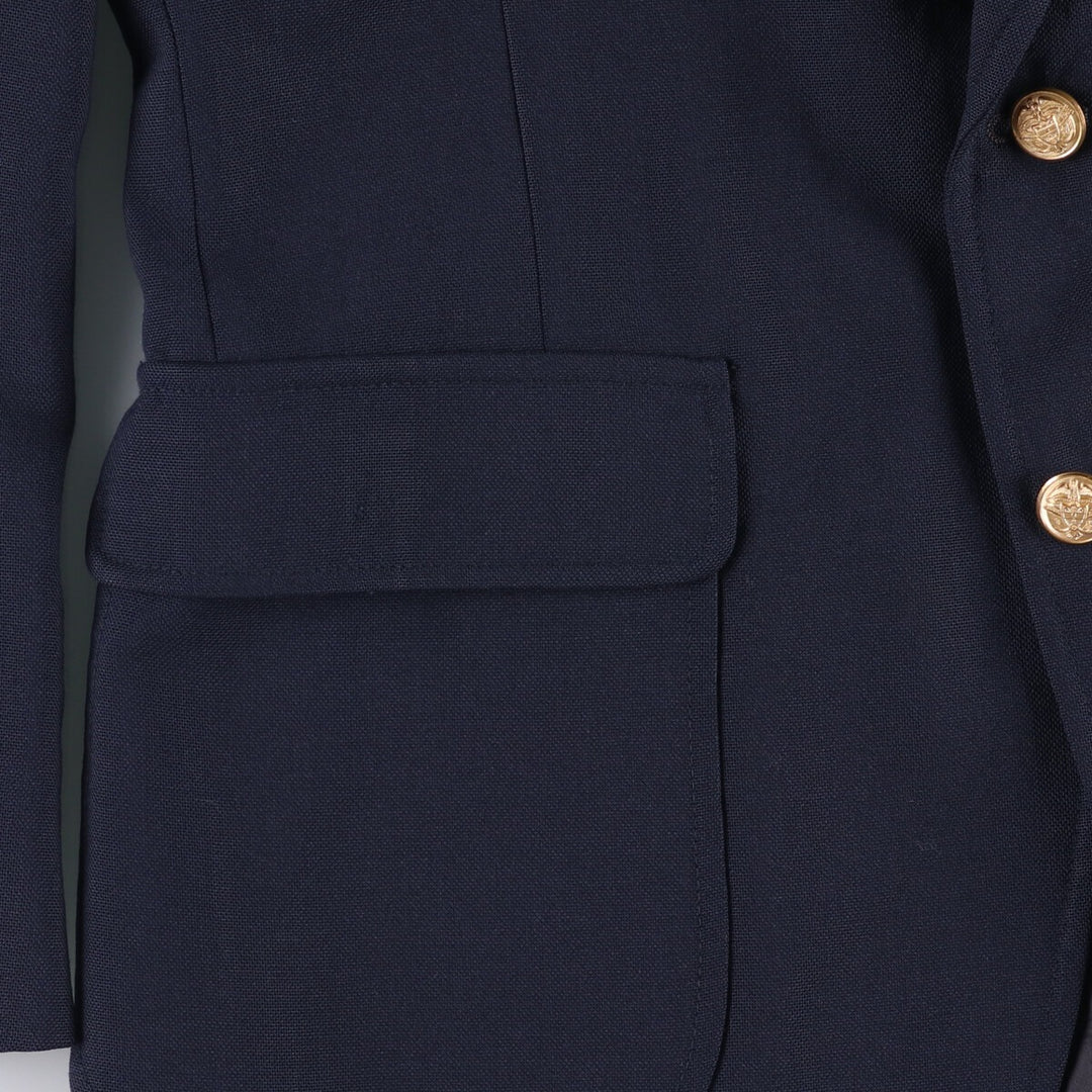 VANJULIAN Navy Blazer, Tailored Jacket, Made in USA, Men's Size M unclear navy blue type Vintage Second Hand